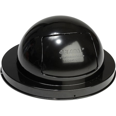 Global Industrial Dome Top Lid, Steel, Black 261843BK